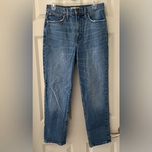 - Madewell the Classic Straight jeans, size 28